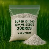 Akan Tarım Süper 15-15-15 Çim ve Sebze Gübresi – Dengeli Npk Formülü | Eşit Azot, Fosfor ve Potasyum Desteğiyle Güçlü Gelişim - 3 kg