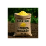 Akan Tarım Toz Elemental Kükürt 2.5 Kg | Tarımda Güçlü Etki + Akrep ve Yılan Kovucu