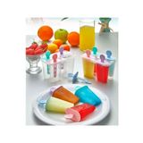 akansumakine 4'lü Meybuz Ve Dondurma Kalıbı Silikonlu Plastik