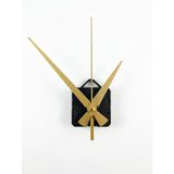 Akar Saat Mekanizması Sessiz Duvar Saat Mekanizması 16 Mm Şaft -Modern Gold akrep-yelkovan-saniye-askılı