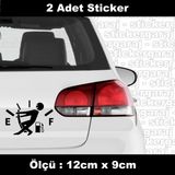 Akaryakit Depo Adam Full Sticker Etiket - 2 Adet Araba Kask Motosiklet Laptop Tablet Pc Atv Uyumlu Sticker 2 Adet