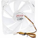 Akasa 120X120X25MM 12V 0.18A Fan 3 Kablolu - Işıklı - Siyah