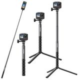 AKASO 49.2"/120cm Selfie Stick Tripod Uzatılabilir Eylem Kamera Dağı | AKASO EK7000/Brave 4/EK7000 Pro/Brave 7 LE/Brave 7/GoPro Hero 13/12/11/10/ 9/Max/DJI Osmo Action 5/4/3 ile uyumludur