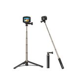Akaso 60 cm Uzatılabilir Selfie Çubuğu ve Tripod Standı Aksiyon Kamera Aksesuarı - Siyah