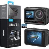 Akaso Brave 8 Aksiyon Kamerası, 4K60 Fps 48 Mp Wifi Su Altı Kamerası, Supersmooth Sabitleme, Doku - Çok Renkli