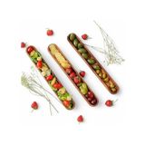 Akasya Ağacından Ahşap Zeytin Tabağı, Zeytinlik,ahşap Zeytin Tepsisi El Yapımı Akasya Ahşap Uzun Kano Tekne Tarzı Çanak - Yemek Servis Tabağı Masa Orta Parça (35CM*5CM) - standart