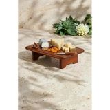 Akasya Ahşap Ayaklı Sunumluk 35X22x8 Cm - Dikdörtgen Peynir Servis Tabağı