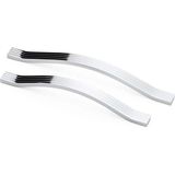 Akasya Çizgili (160 mm - 16 Cm) Mobilya Mutfak Çekmece Dolap Dolabı Kapak Krom Metal Kulpu (1 Adet)
