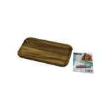 AKASYA DİKDÖRTGEN AHŞAP SERVİS SUNUM TEPSİ - TAHTASI MİNİ TEPSİ 25 X 14 X 1.4CM (5264)