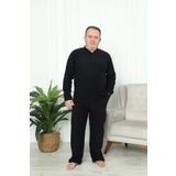 Akasya Erkek Büyük Beden Cepli Kışlık Polar Pijama Takımı 2325