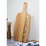 Akasya Kesme Tahtası, Dikdörtgen, 45 Cm, Dayanıklı ve Şık Tasarım - Ahşap - Ceviz - Seçenek 1