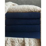 AKASYA Miosse Home 4 Adet El Havlusu, 50X90, Pamuk, Kuaför Havlusu Yüz Havlusu, Saç Havlusu - 50 x 90 cm - Lacivert