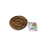 Akasya Yuvarlak 2 Bölmeli=1+1 Ahşap Servis Sunum Tepsi - Tahtası 20 X 1.4Cm (5433)