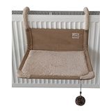 Akat Cosy Comfort Kedi Kalorifer Yatağı (Standart Panel (10cm Kalınlık), Sütlü Kahve)