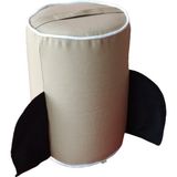 Akat Cosy Roket Kapuçino Minder-Puf - Açık Kahve