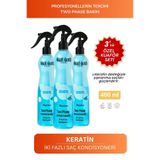 Akat Gardi Çift Fazlı Keratin İçerikli Fön Suyu 400Ml.3'Lü Özel Set