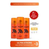 Akat Gardi Saç Spreyi Ultra Storng Turuncu 75Ml Seyahat Boy.3'Lü Özel Seyahat Seti