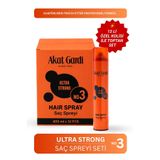 Akat Gardi Saç Spreyi Ultra Strong No:3 12'Li Koli Set