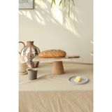 Akayev Traverten 30X15 cm Konik Ahşap Ayaklı Sunumluk