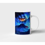 Akaza Demon Slayer Anime Tasarım Kupa - Hediyelik Kupa - Baskılı Kupa - 1 Adet - 300 ml