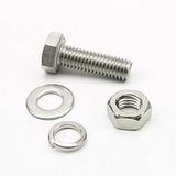 AKB M6x40mm Altıköşe (Altıgen,Anahtar) Başlı Vida, Somun, Rondela ve Yaylı Pul 10 Takım (rf145)