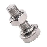 Akb M8x60mm Altıköşe (Altıgen,Anahtar) Başlı Vida , Somun , Rondela Ve Yaylı Pul 6 Takım (Rf146)