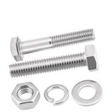 Akb M8x90mm Altıköşe (Altıgen,Anahtar) Başlı Vida , Somun , Rondela Ve Yaylı Pul 3 Takım (Rf146)
