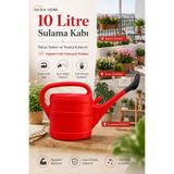 AKBA HOME 10 Litre Sulama Kabı Özel Yağmurlama Başlıklı Bahçe Balkon Teras Bitki Sulama Kabı İbrik