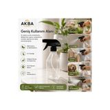 AKBA HOME 500 ML Şeffaf Boş Fısfıs Sprey Şişe Çok Amaçlı Bitki Sulama Temizlik Su Püskürtücü