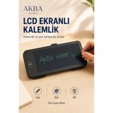 AKBA HOME LCD Ekranlı Kalemlik, Silinebilir Dijital Yazı Tahtası ve Çizim Tabletli Kalem Kutusu