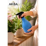 AKBA HOME Sprey Sulama Kabı 750 CC Ayarlanabilir Başlıklı Çiçek Bitki Sulama Fısfıs Şişesi Mavi