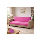 Akbal Home Gofre Kumaş 1 Adet 3 Kişilik Klasik Koltuk Örtüsü Lastikli Kolsuz +2 Adet Kırlent Hediye!