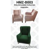 Akbal Home İtalyan Nubuk HMZ-B003 Kalıp Berjer Koltuk Örtüsü