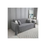 Akbal Home Welsoft Dolly Kumaş 1 Adet 3 Kişilik Klasik Koltuk Örtüsü (Şalı) 340X240 +2 Adet Kırlent Hediye!