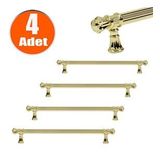 Akbatı Çekmece Dolap Dolabı Kulpu Kulbu (224 Mm-22.4 Cm) Gold Rustik Kulp (4 Adet) Mobilya Mutfak