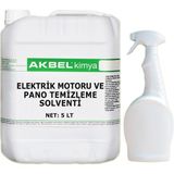 Akbel Elektrik Motoru Ve Pano Temizleme Solventi 5 Lt Kokusuz Özellikli Temizlik Kimyasalı+ Sprey