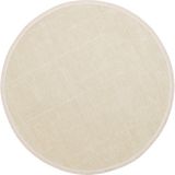 Akbel Halı Lız 02 Beıge Q - Lıza Kılım - Hav Toz Vermez Kaymaz Tabanlı Yıkanabilir Düz Renk Kilim - Bej - 80 x 80 cm