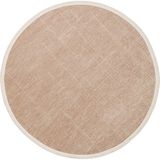 Akbel Halı Lız 02 Vızon Q - Lıza Kılım - Hav Toz Vermez Kaymaz Tabanlı Yıkanabilir Düz Renk Kilim - Kahverengi - 100 x 100 cm