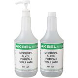 Akbel İzopropil Alkol Pompa Aparatlı 1+1Lt Yedekli %99.9 Saflıkta