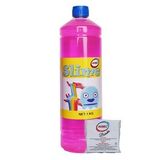 Akbel şaka hamuru slime fosforlu pembe 1 kg + boraks