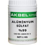 Akbel Temizlik Kimyasalı Alüminyum Sülfat %99 1 Adet Toz Şeklinde Endüstriyel Kullanım İçin