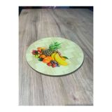 AKBELL İ GROUP Ahşap Bambu Nihale, Çaydanlık Altı Sıcak Tencere için Yuvarlak Altlık, Beyaz, 10x10 cm, 1 Adet