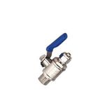 AKBELLİ GROUP Arıtma Mini Vanası 1/4 Pirinç, Beyaz, 10x10x10 cm, 1 Adet
