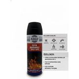 Akbelli Group Asmaco 600 C Isıya Dayanıklı Yanmaz Mat Egzoz, Mangal, Fırın, Soba, Sanayi Boyası 400 ml - Siyah