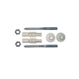 AKBELLİ GROUP Lavabo Montaj Dübel Seti, Beyaz, 10x10x10 cm, 1 Adet