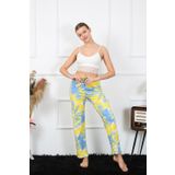 Akbeniz 27466 Sarı Pamuklu Kadın Alt Pijama