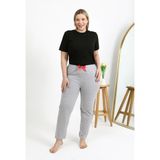 Akbeniz Kadın Pamuklu Büyük Beden Alt Pijama 27557 Gri - 6XL