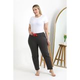 Akbeniz Kadın Pamuklu Büyük Beden Alt Pijama Füme 27559