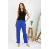 Akbeniz Kadın Penye Düz Tek Alt Pijama 27538 Sax