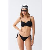 Akbeniz Kadın Straplez Siyah Bikini Takımı